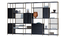 Janua BC06 RoomM68 Regalsystem Module Das Janua BC06 RoomM68 Regalsystem mit einer filigranen Metallstruktur und Massivholzausführung bietet eine Vielzahl von Gestaltungsmöglichkeiten und ist bei Grünbeck Einrichtungen in Wien erhältlich.