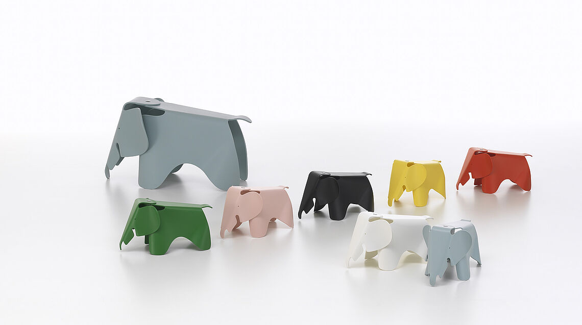 Vitra Eames Baby Elefant Serie in vielen Farben groß und klein bei Gruenbeck Interiors Wien